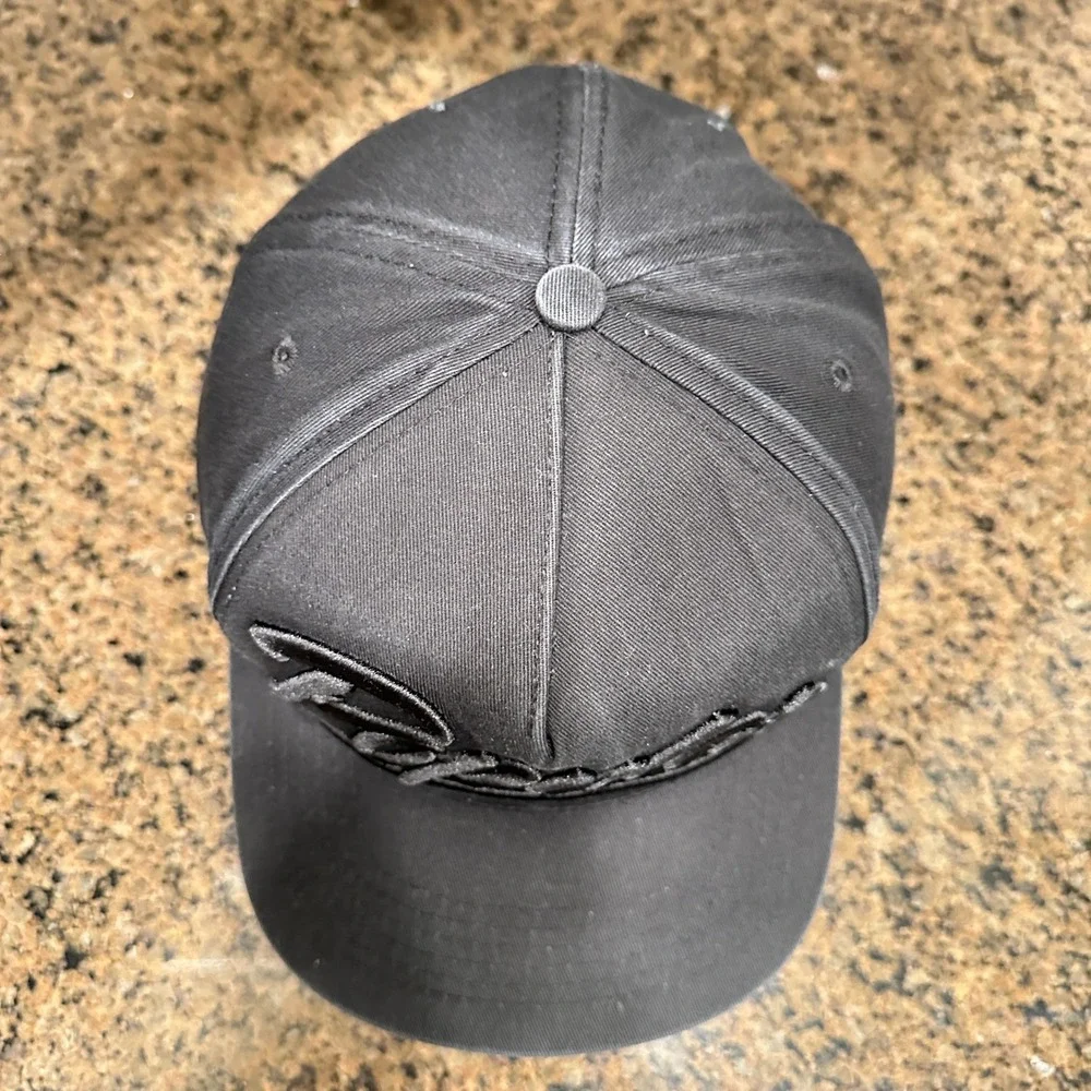 Popular Demand Snapback Hat Baseball Cap‎ Mens OSFM Black Cotton